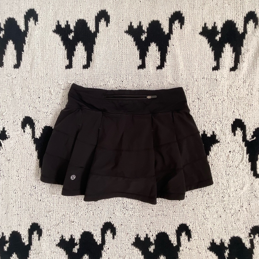 Lululemon Pace Rival Mid-Rise Skirt (Black, Size 2)